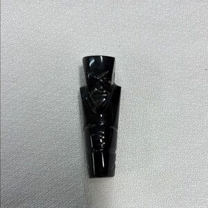Vintage Black Obsidian Volcanic Glass Carved Mayan Aztec Statue Figurine Mexico